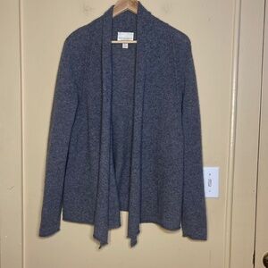 Cashmere Gray Open Front Cardigan